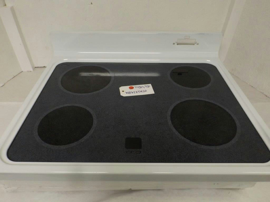 GENERAL ELECTRIC STOVE WB62X5420 MAIN, TOP USED