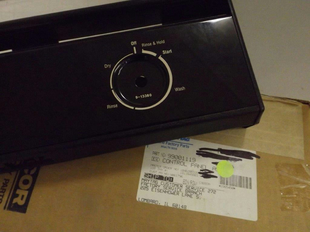 MAYTAG WHIRLPOOL JENNAIR DISHWASHER 99001119 CONTROL PANEL (BLK)NEW