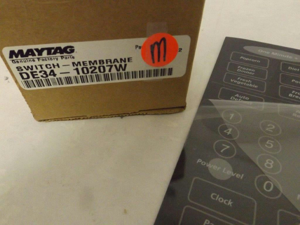 SAMSUNG WHIRLPOOL MAYTAG MICROWAVE DE34-10207W SWITCH-MEMBRANE NEW