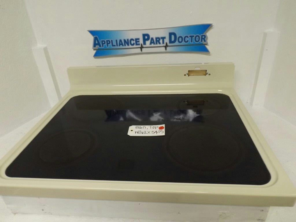 GENERAL ELECTRIC DROP-IN STOVE WB62X5415 MAIN, TOP USED