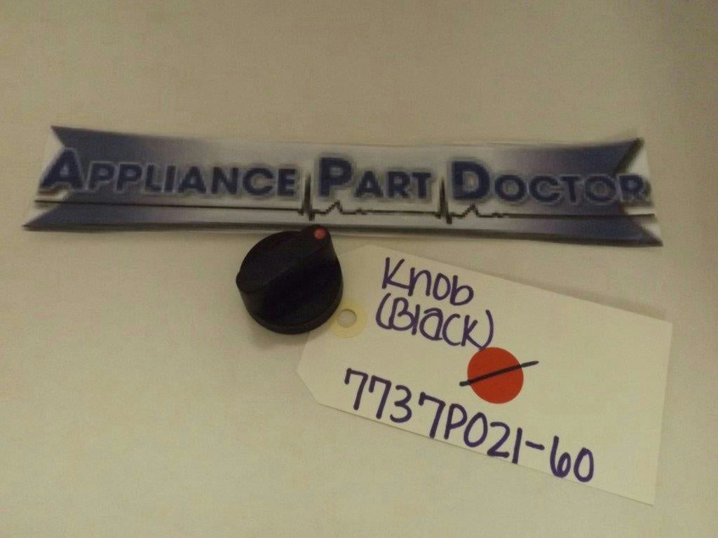 MAGIC CHEF MAYTAG STOVE 7737P021-60 KNOB (BLACK) USED
