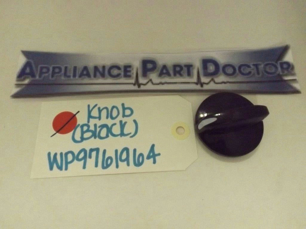 WHIRLPOOL STOVE WP9761964 KNOB (BLACK) USED