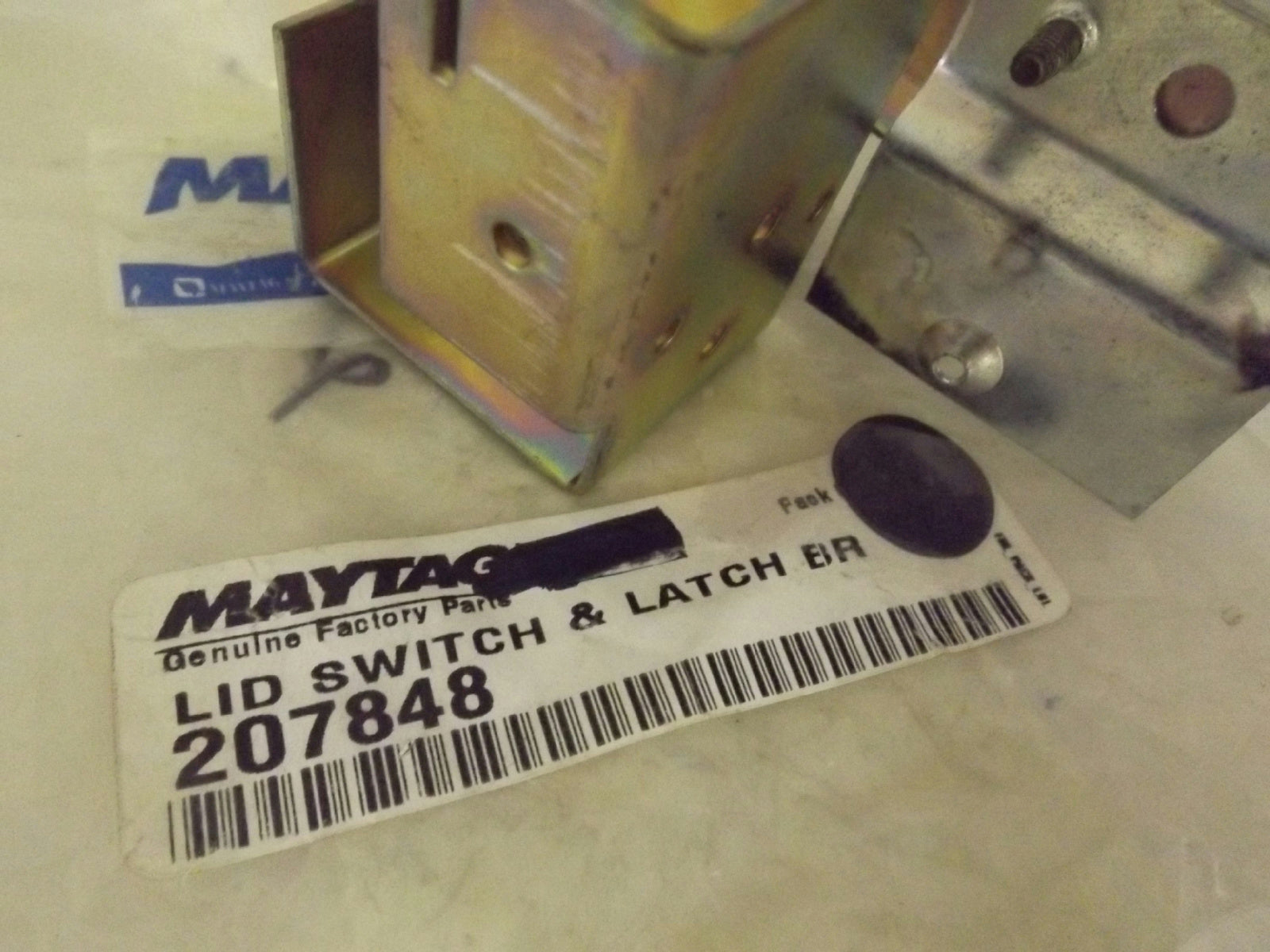 MAYTAG WHIRLPOOL WASHER 207848 LID SWITCH & LATCH NEW