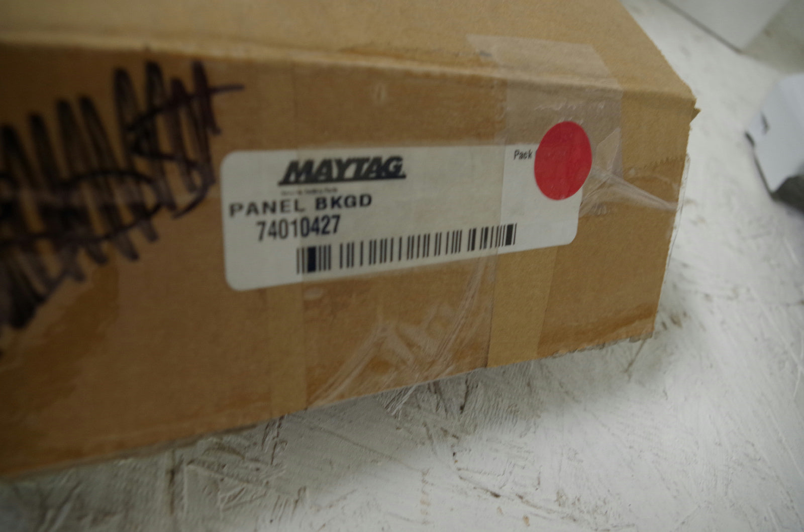 MAYTAG WHIRLPOOL STOVE 74010427 BKGD PANEL NEW