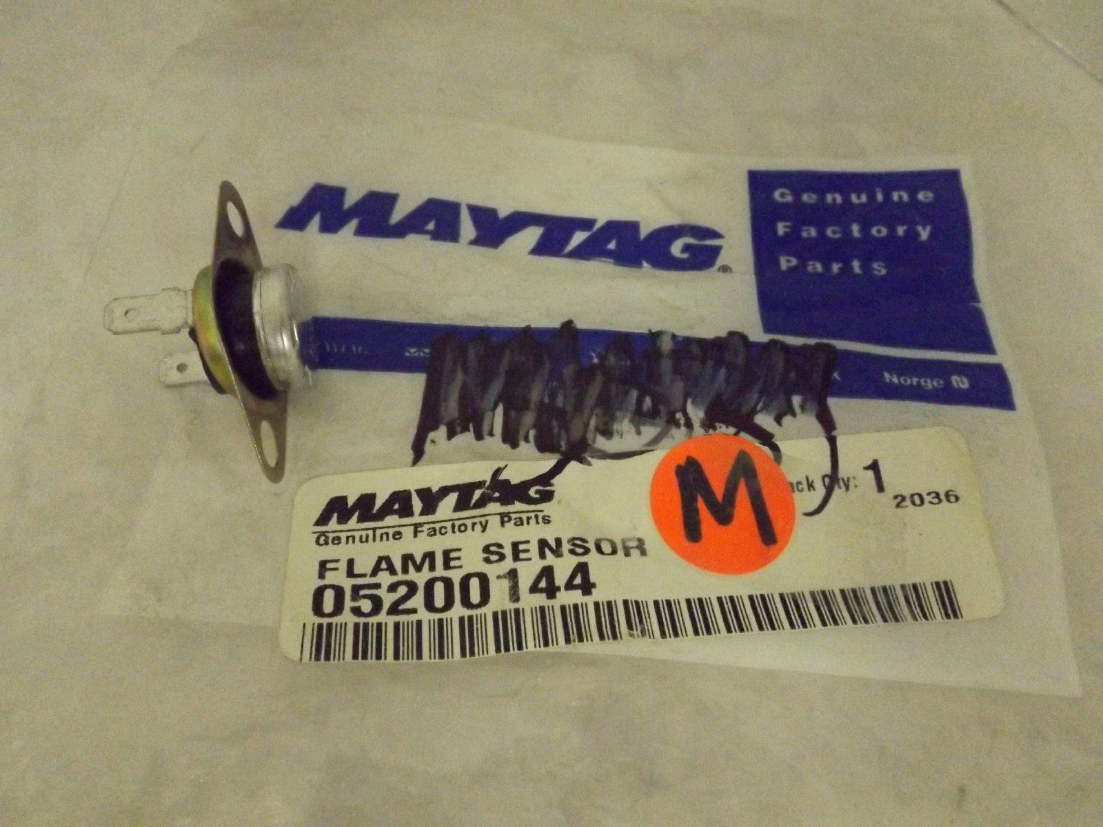 MAYTAG WHIRLPOOL MICROWAVE 05200144 FLAME SENSOR NEW