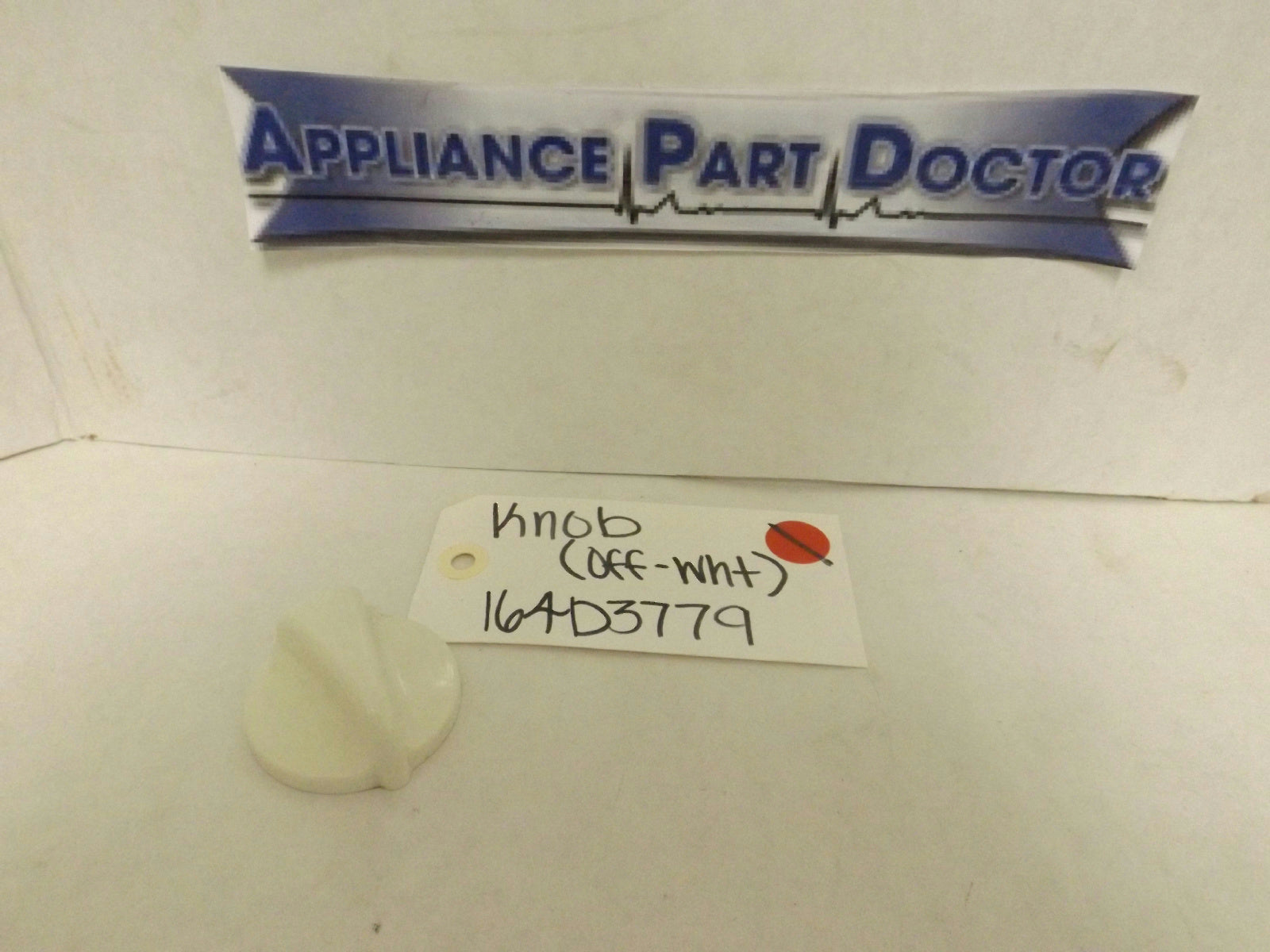 GENERAL ELECTRIC STOVE 164D3779 KNOB (OFF-WHT) USED