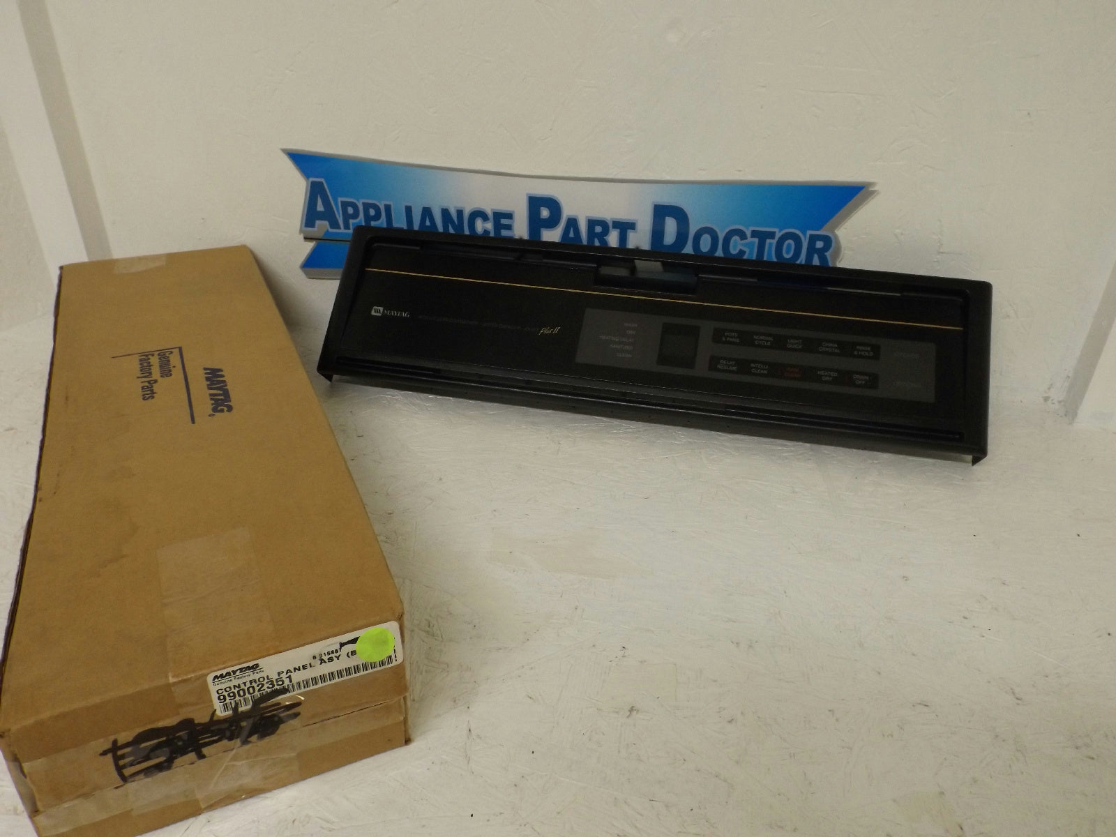MAYTAG WHIRLPOOL DISHWASHER 99002351 TOUCHPAD (BLK) NEW