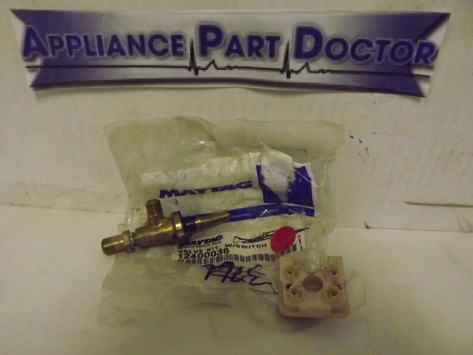 MAYTAG WHIRLPOOL STOVE 12400036 VALVE KIT W/ SWITCH NEW