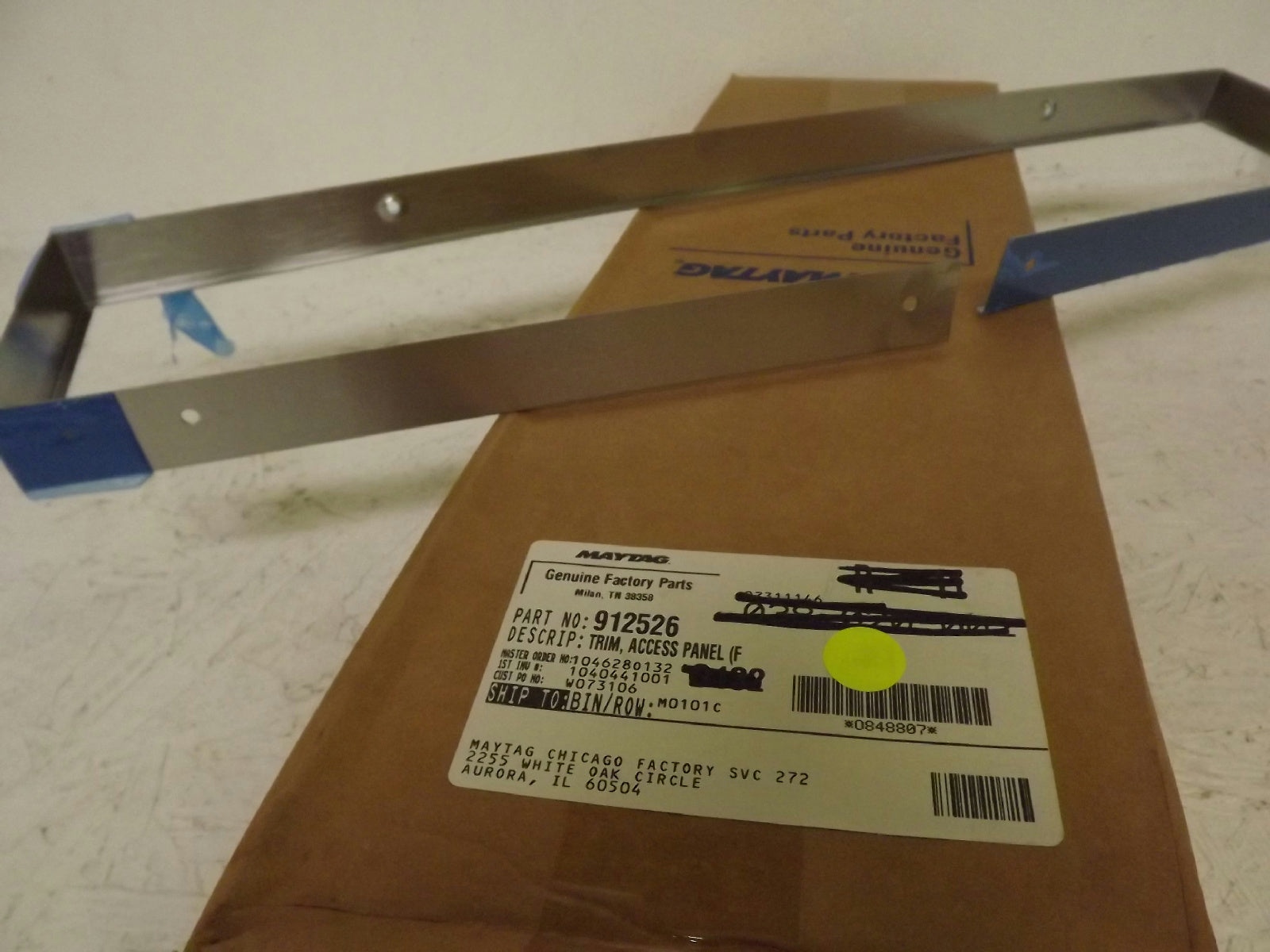 MAYTAG WHIRLPOOL DISHWASHER 912526 ACCESS PANEL TRIM NEW