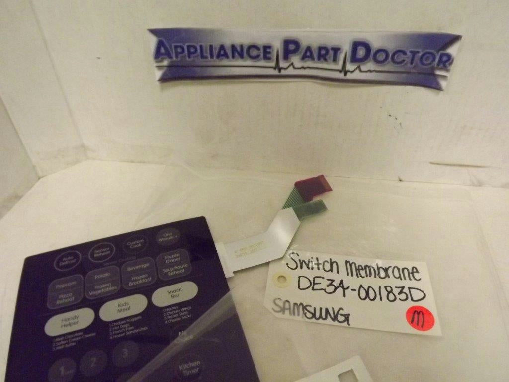 SAMSUNG WHIRLPOOL MICROWAVE DE34-00183D SWITCH MEMBRANE NEW