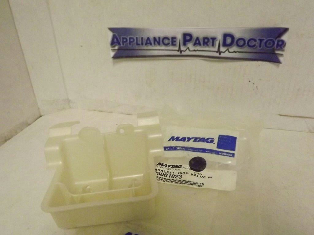 MAYTAG NEPTUNE WASHER 25001023 DISPENSER VALVE BRACKET NEW