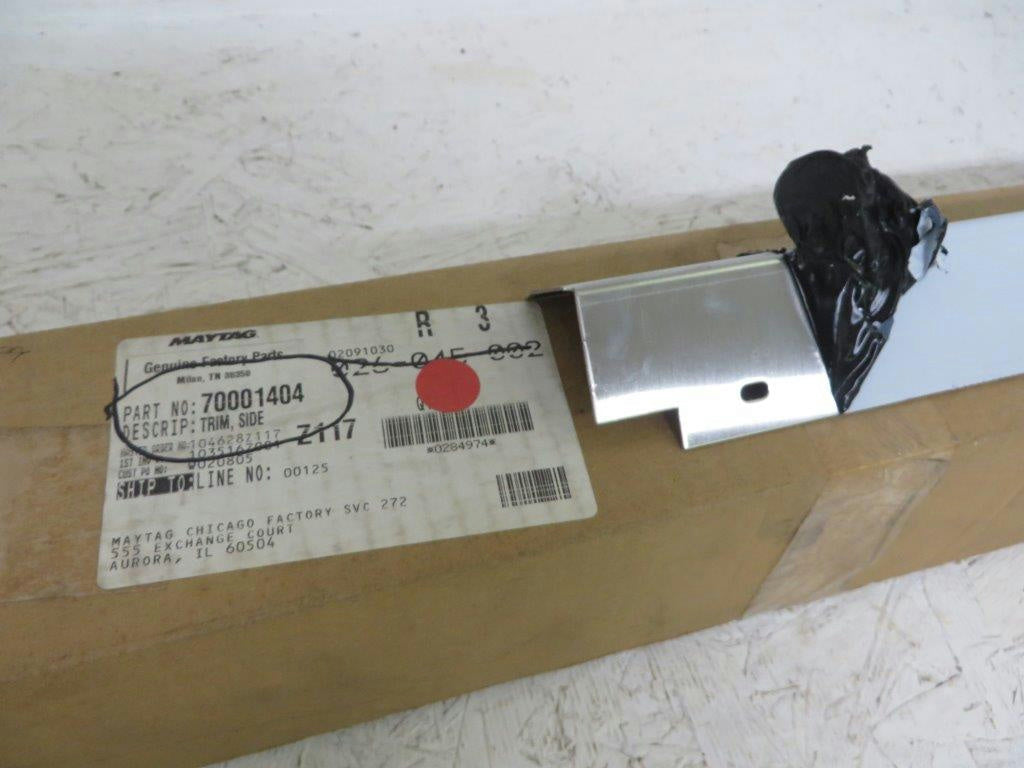 MAYTAG WHIRLPOOL STOVE 70001404 SIDE TRIM (STNLS) NEW