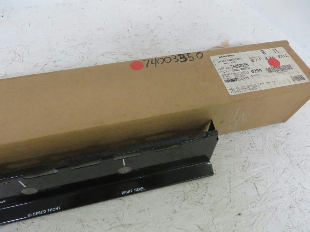 MAYTAG WHIRLPOOL  STOVE 74003350 MANIFOLD PANEL (BLK) NEW