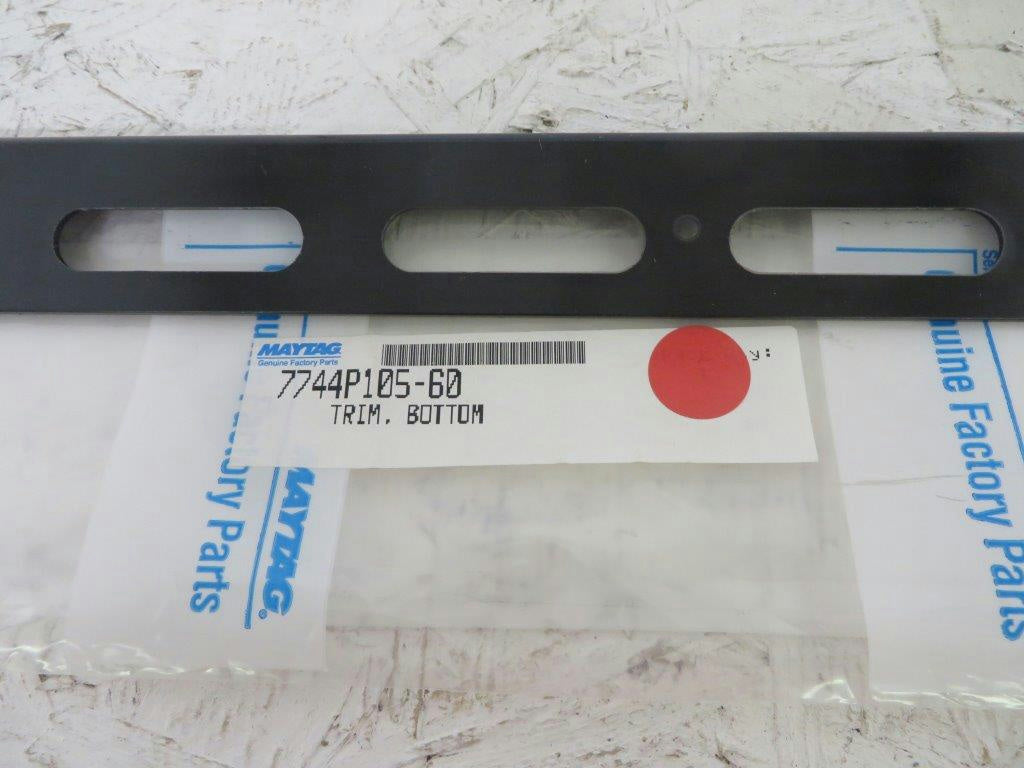 MAYTAG WHIRLPOOL STOVE 7744P105-60 BOTTOM TRIM NEW (BLK)