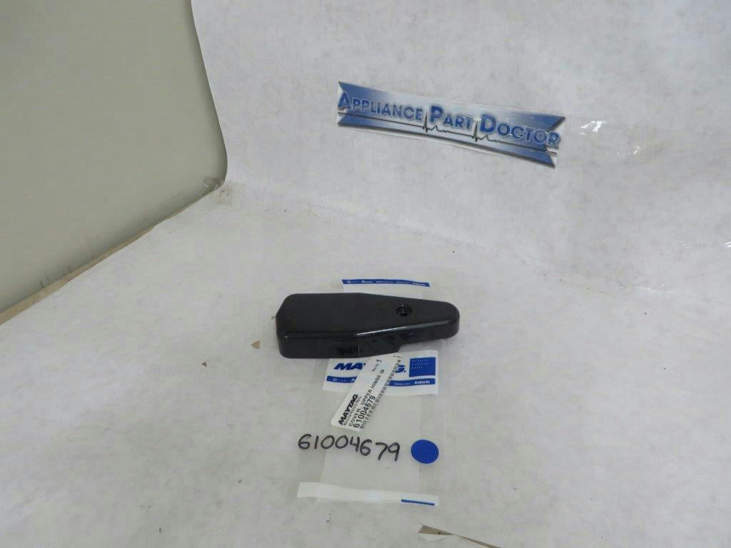 MAYTAG WHIRLPOOL REFRIGERATOR 61004679 UPPER HINGE COVER (BLK) NEW