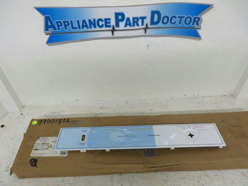 MAGIC CHEF MAYTAG DISHWASHER 99001512 CONTROL PANEL OVERLAY (WHT) NEW