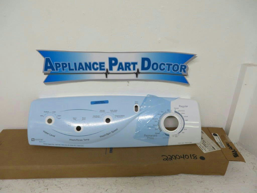 MAYTAG WHIRLPOOL WASHER 22004018 FACIA CONTROL PANEL (WHT) NEW