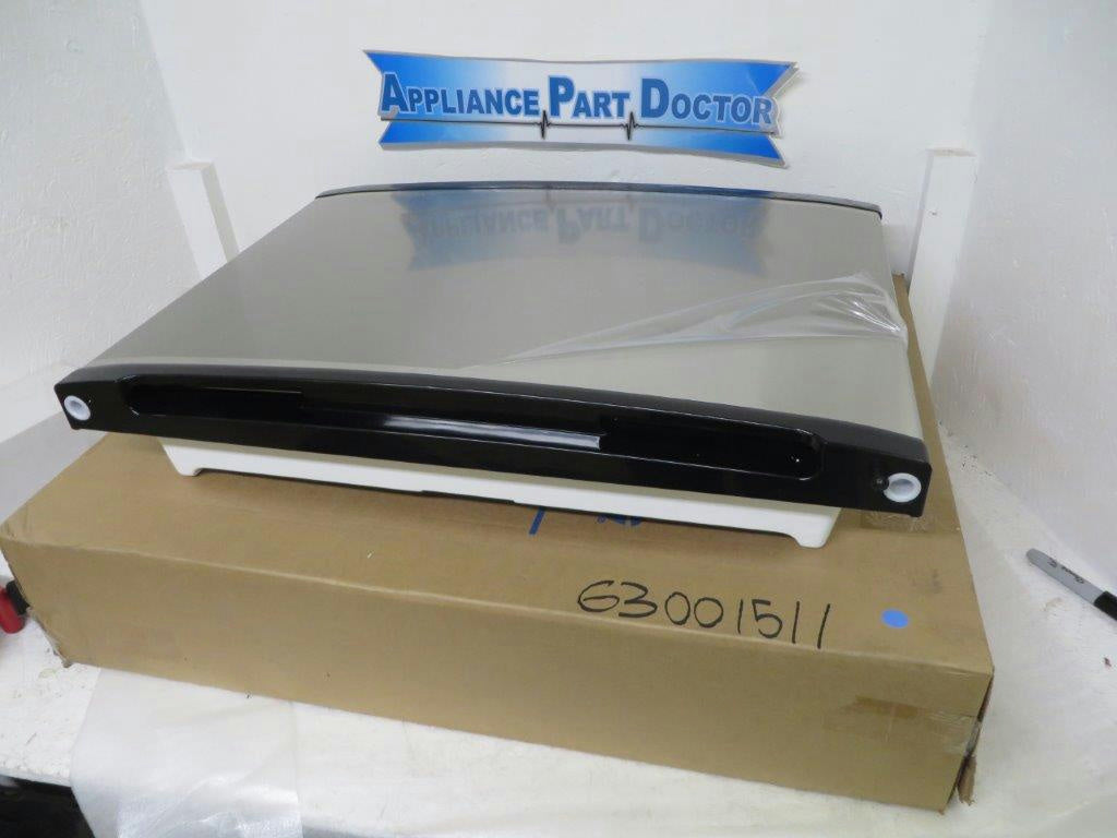 MAYTAG WHIRLPOOL REFRIGERATOR 63001511 FREEZER DOOR ASSY (STNLS) NEW