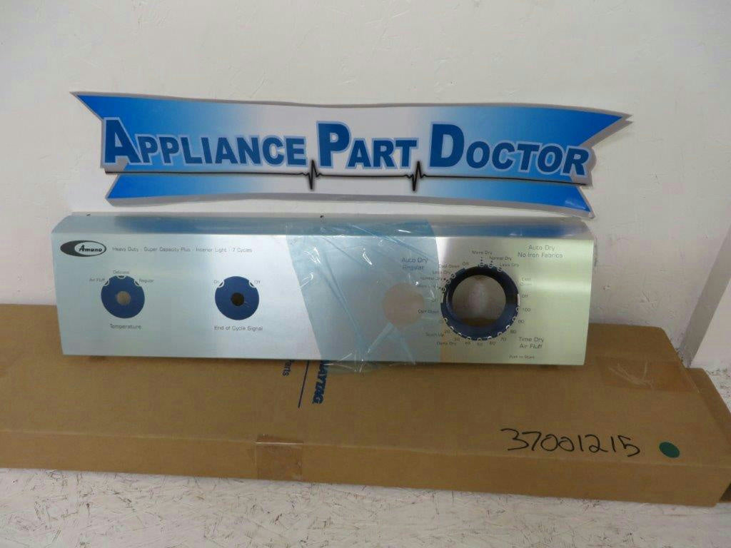 MAYTAG WHIRLPOOL DRYER 37001215 FACIA (STNLS) NEW