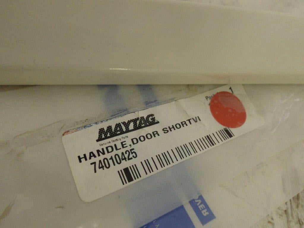 MAYTAG WHIRLPOOL STOVE 74010425 DOOR HANDLE SHORT (BSQ) NEW