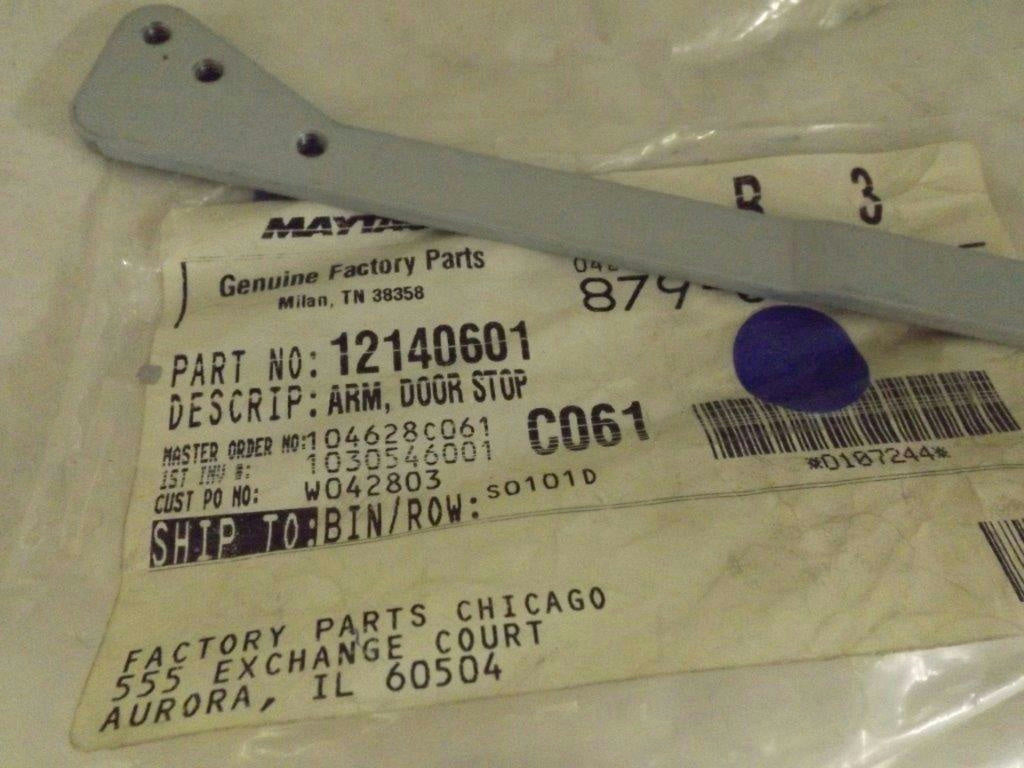 MAYTAG WHIRLPOOL REFRIGERATOR 12140601 DOOR STOP ARM NEW