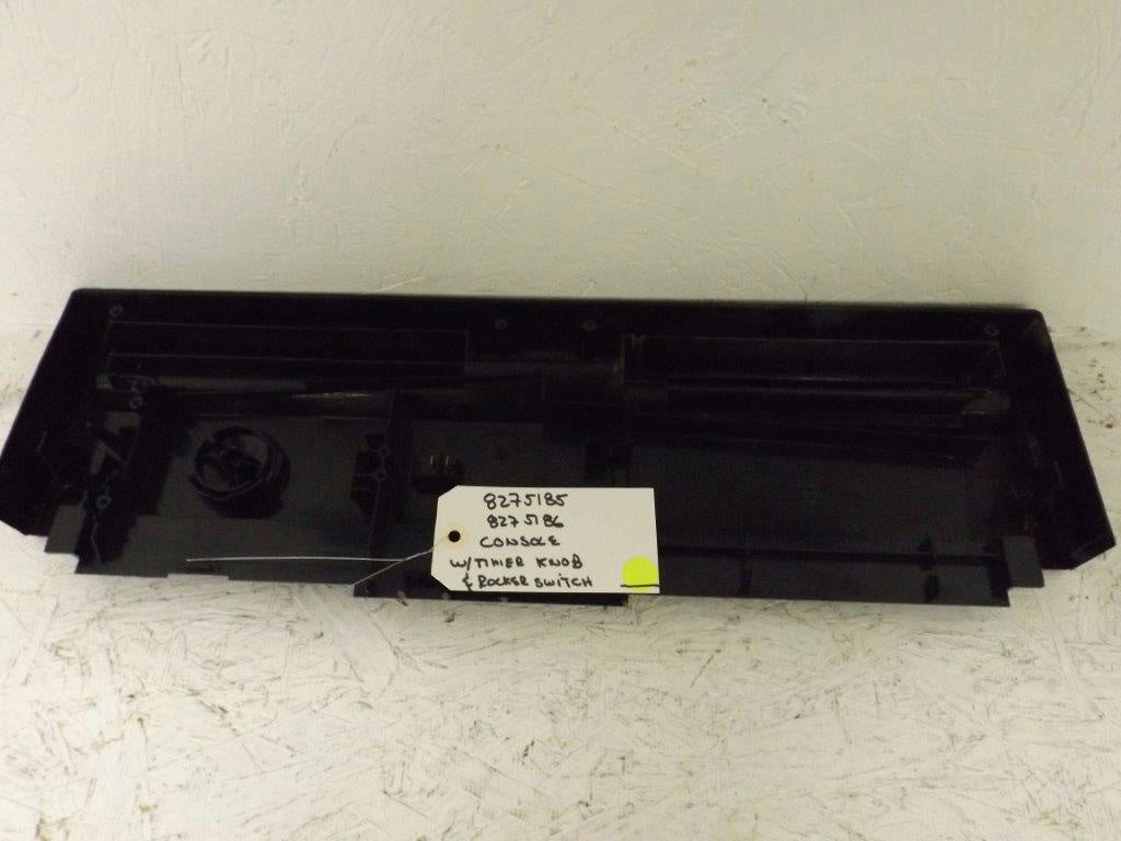 WHIRLPOOL DISHWASHER  8275185 8275186 CONSOLE W/TIMER KNOB & ROCKER SWITCH USED