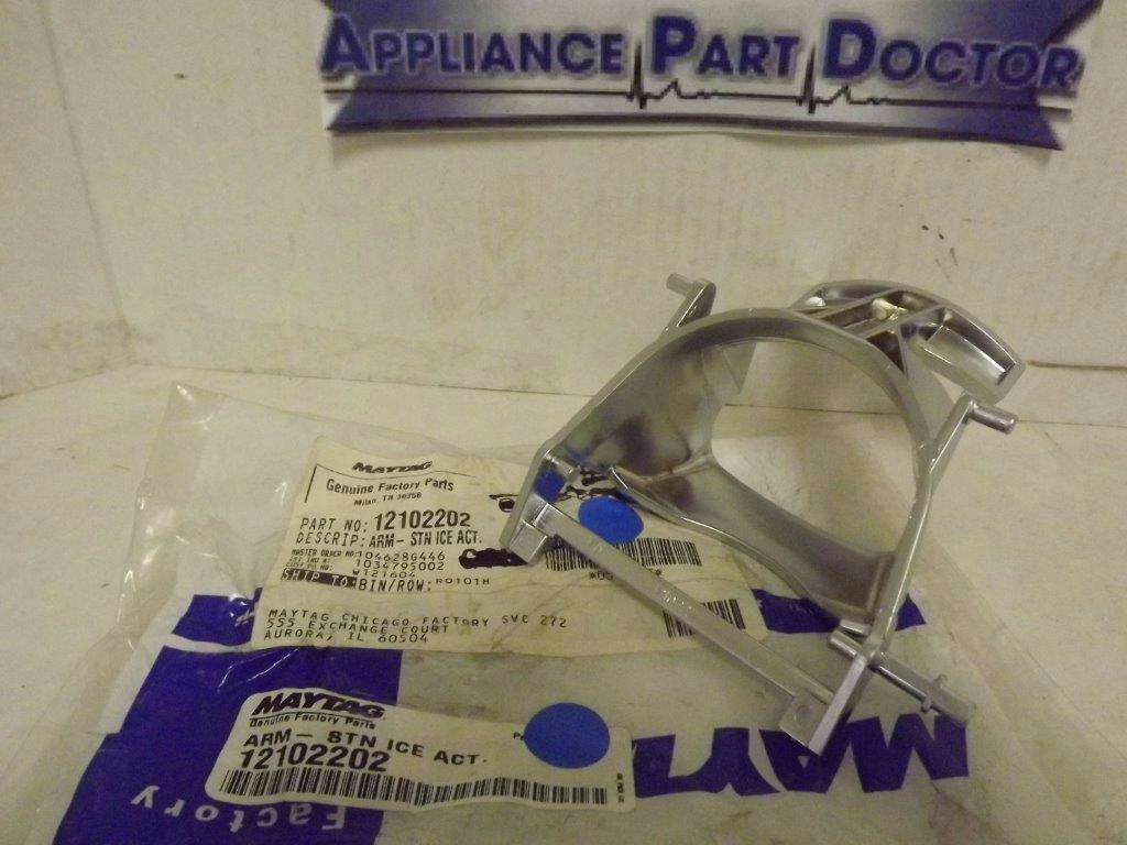 MAYTAG WHIRLPOOL REFRIGERATOR 12102202 WATER ACTUATOR ARM (STNLS) NEW