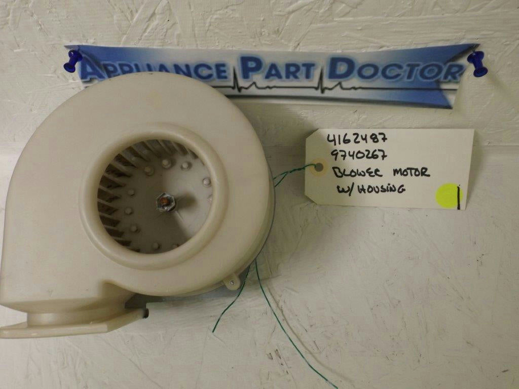 KITCHEN AID KENMORE DISHWASHER 4162487 9740267 BLOWER MOTOR & HOUSING USED