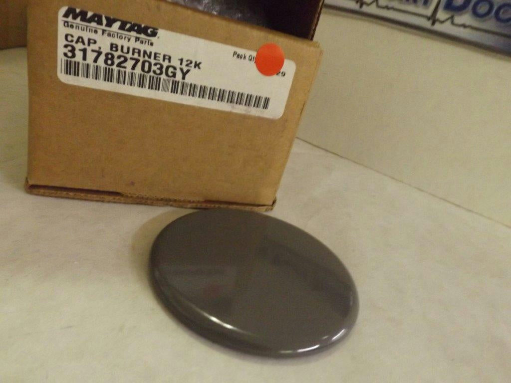 MAYTAG WHIRLPOOL STOVE 31782703GY BURNER CAP 12K NEW