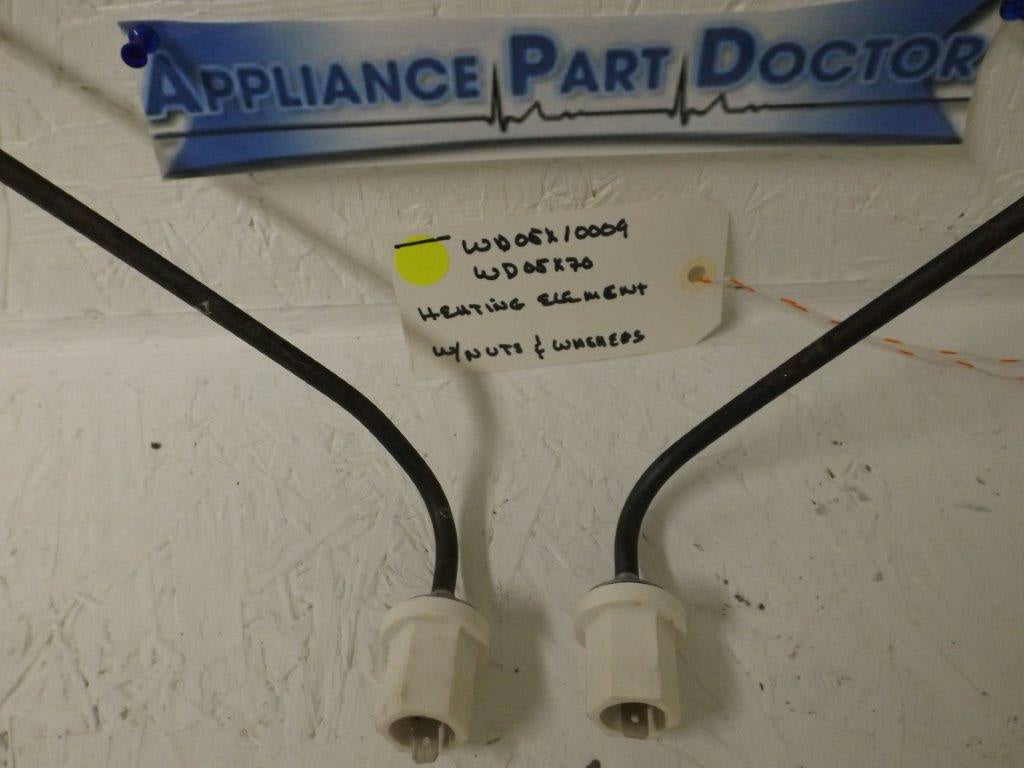 GE KENMORE DISHWASHER WD05X10009 WD5X70 HEATING ELEMENT W/NUTS & WASHERS USED