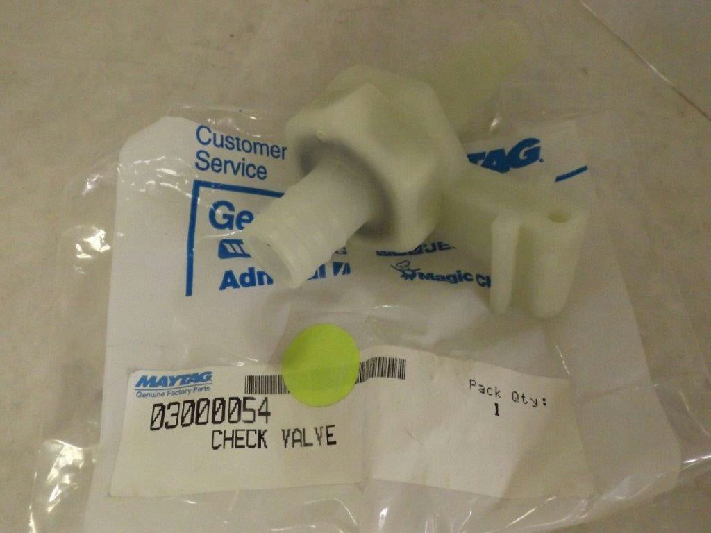 MAYTAG WHIRLPOOL DISHWASHER 03000054 CHECK VALVE NEW