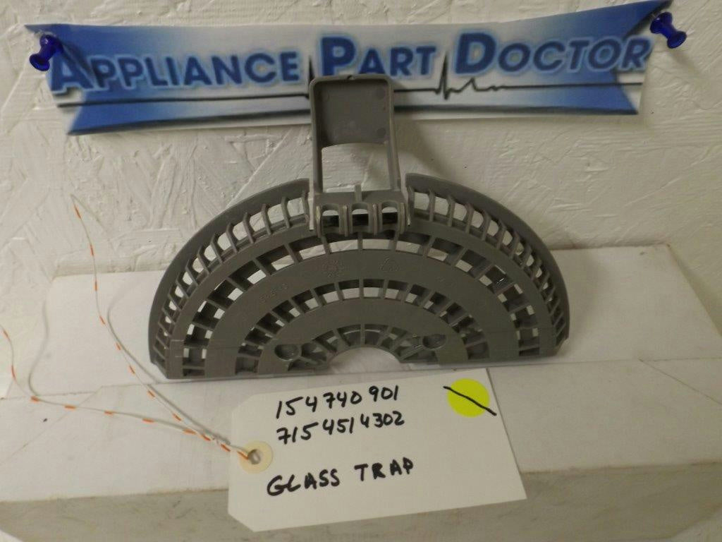 ELECTROLUX DISHWASHER 154740901 7154514302 GLASS TRAP USED