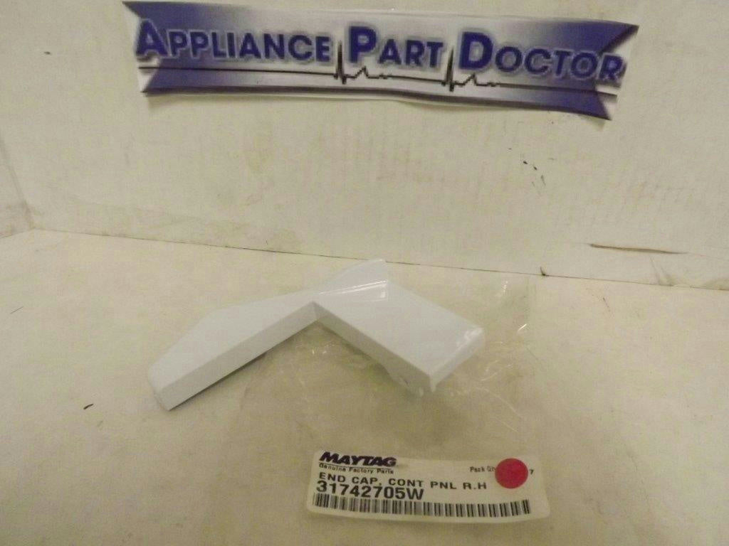 MAYTAG WHIRLPOOL STOVE 31742705W END CAP, CONT PNL R.H. NEW
