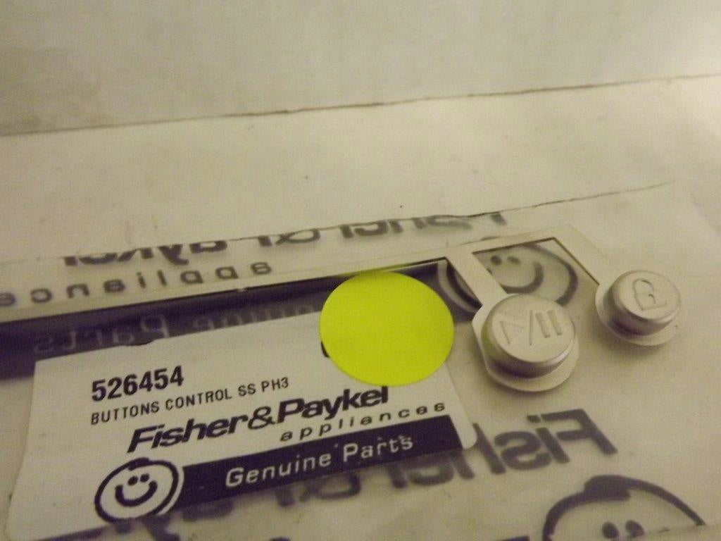 FISHER & PAYKEL DISHWASHER 526454 CONTROL BUTTON SET (STNLS) NEW