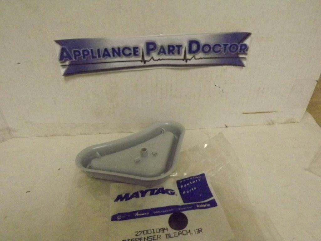 MAYTAG WHIRLPOOL WASHER 27001094 BLEACH DISPENSER (GREY) NEW