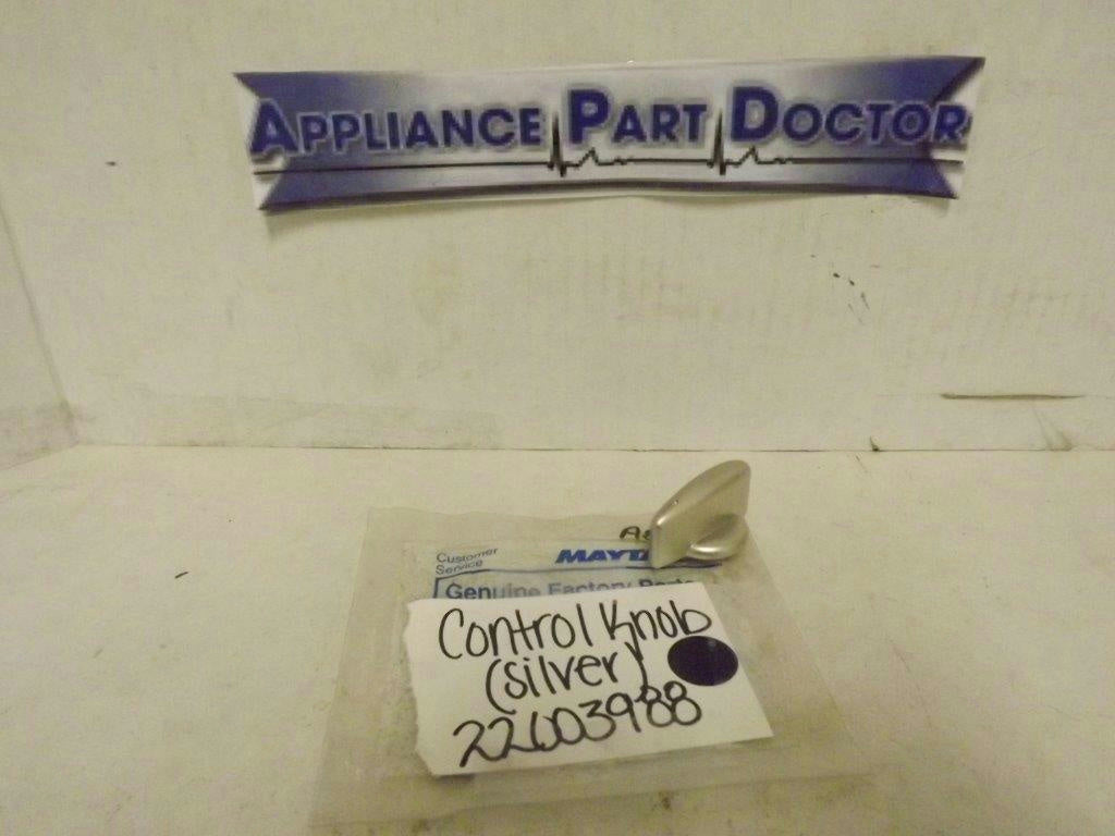 MAYTAG WHIRLPOOL WASHER 22003988 CONTROL KNOB (SILVER) NEW