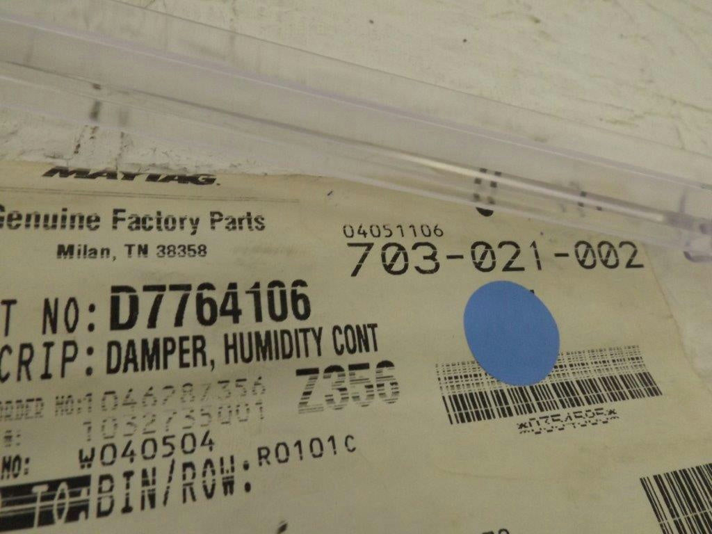 MAYTAG WHIRLPOOL REFRIGERATOR D7764106 HUMIDITY DAMPER NEW