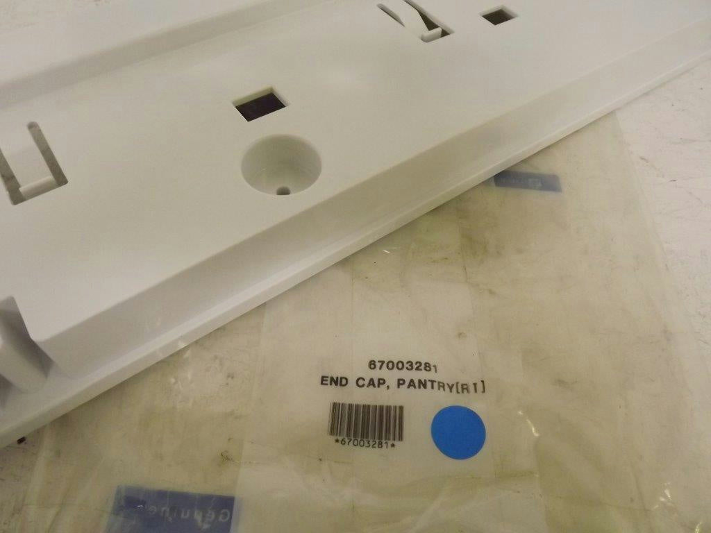 MAYTAG WHIRLPOOL REFRIGERATOR 67003281 PANTRY END CAP NEW