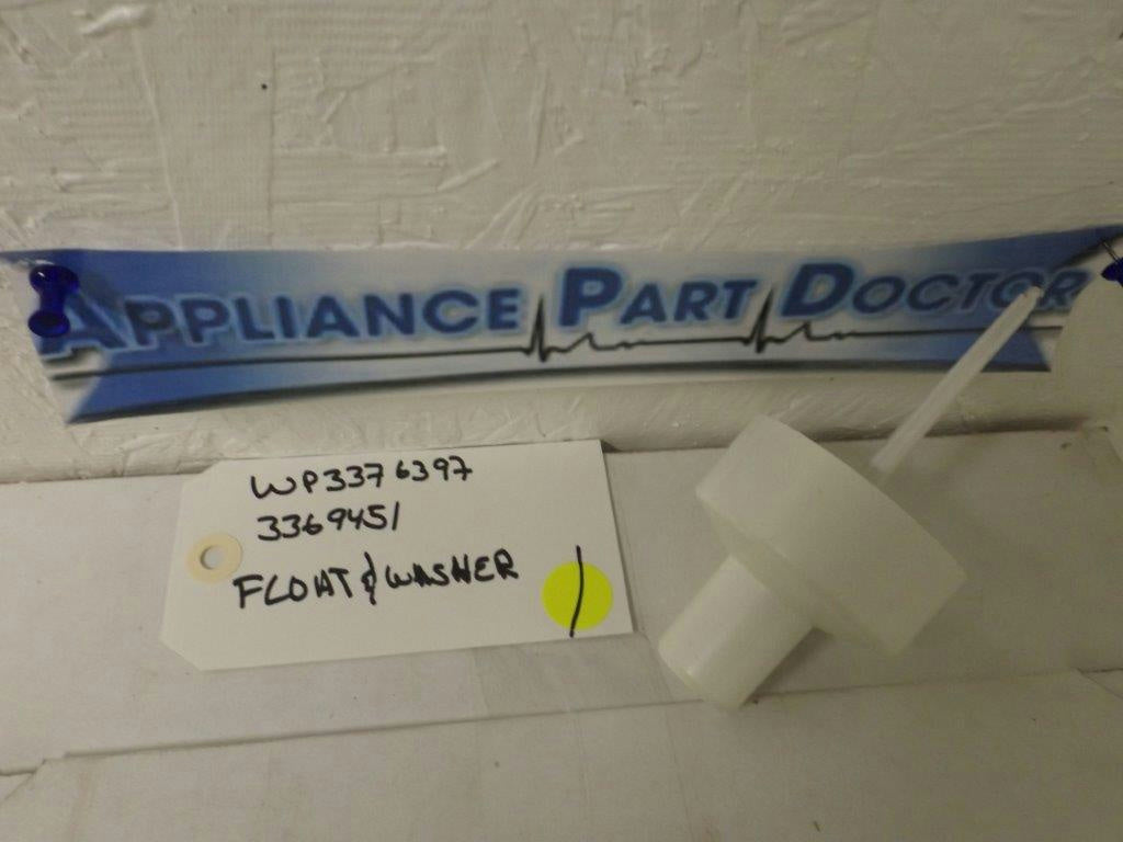 WHIRLPOOL KENMORE DISHWASHER WP3376397 3369451 FLOAT & WASHER USED