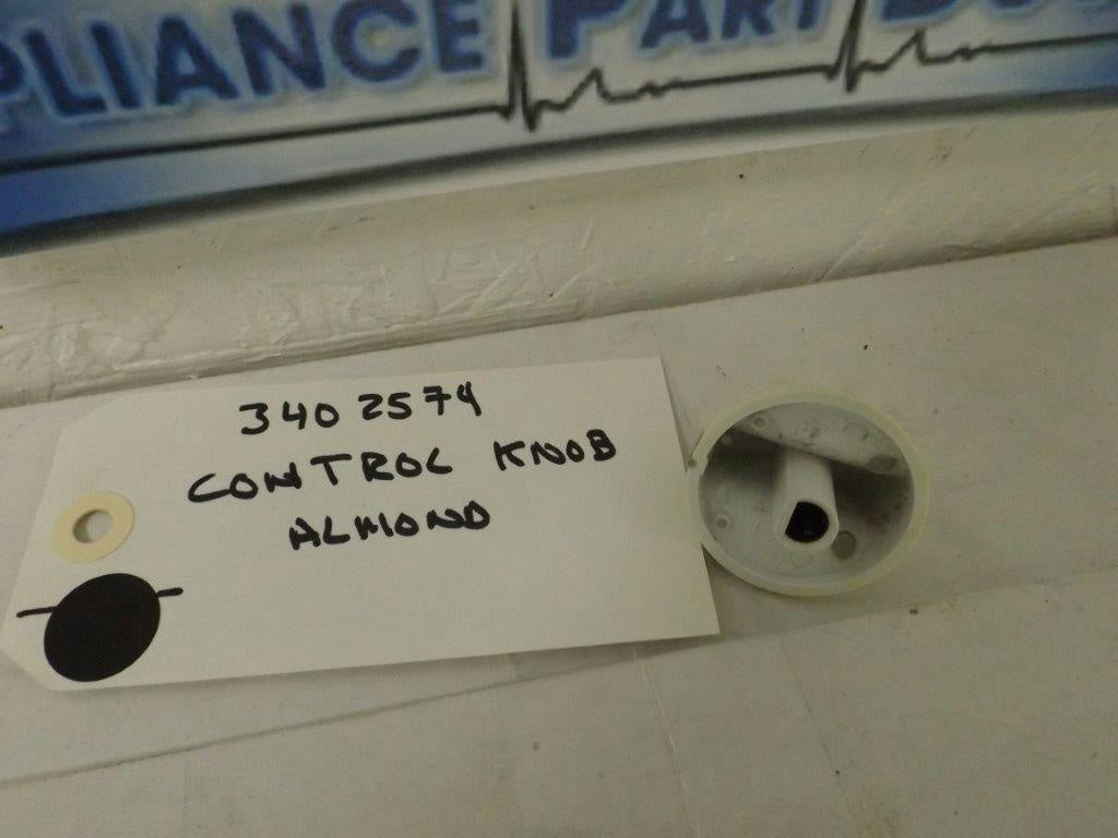 KENMORE WASHER 3402574 CONTROL KNOB, ALMOND USED