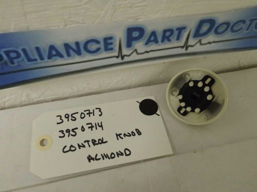 KENMORE WASHER 3950713 3950714 CONTROL KNOB, ALMOND USED