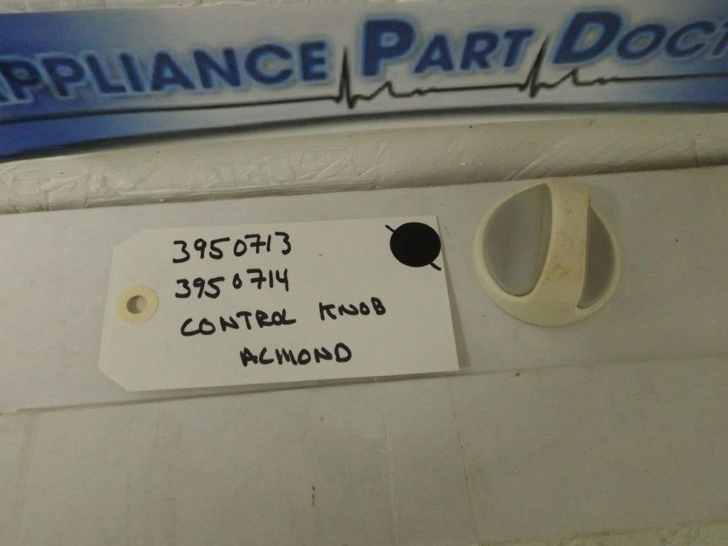 KENMORE WASHER 3950713 3950714 CONTROL KNOB, ALMOND USED