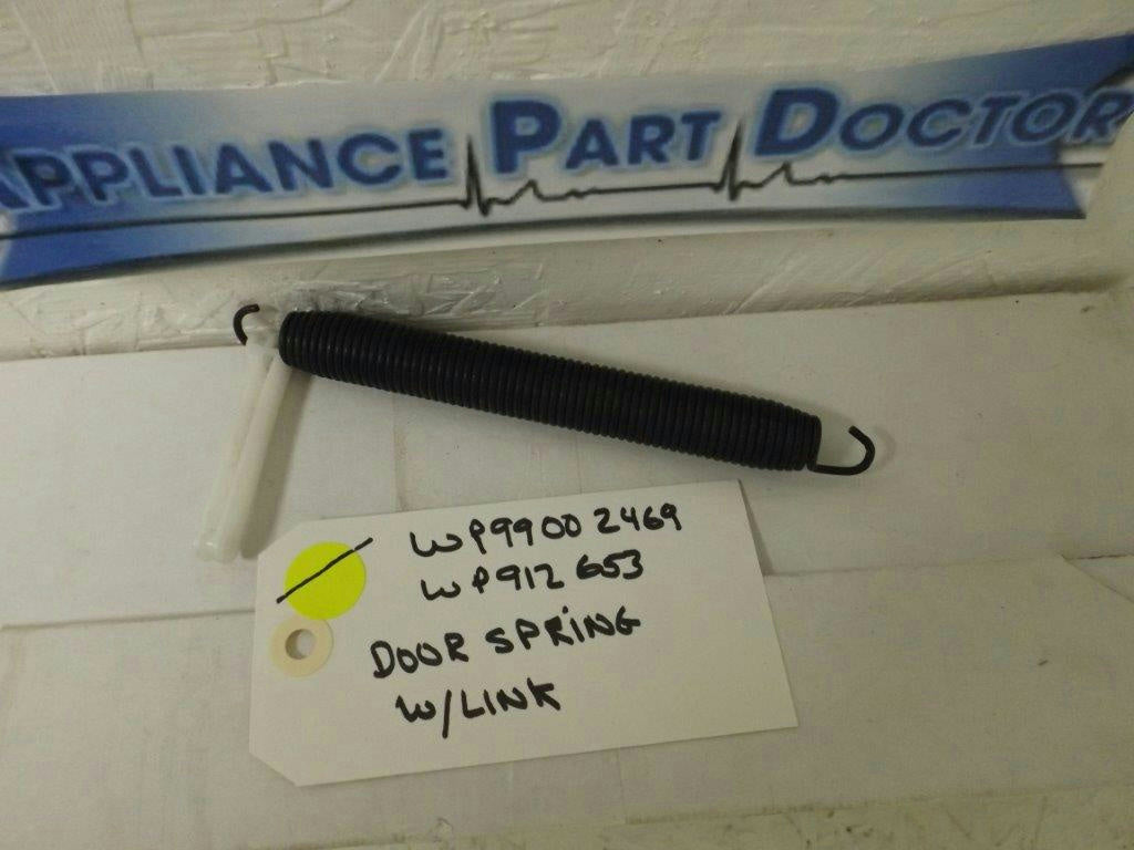 JENN AIR MAYTAG DISHWASHER WP99002469 WP912653 DOOR SPRING W/LINK USED