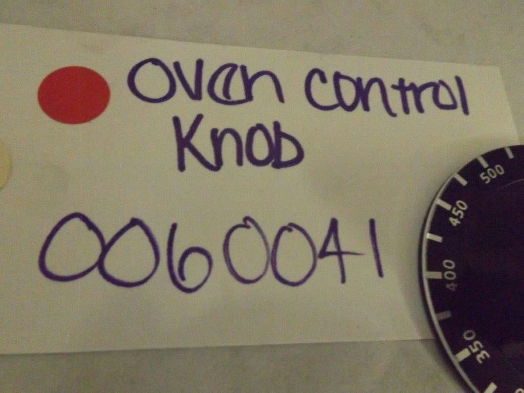 MAYTAG WHIRLPOOL STOVE 0060041 OVEN CONTROL KNOB NEW