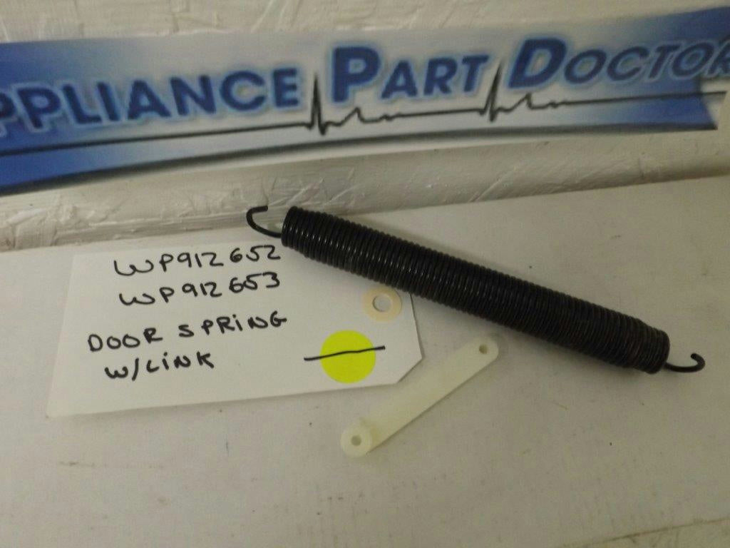 JENN AIR MAYTAG DISHWASHER WP912652 WP912653 DOOR SPRING W/LINK USED
