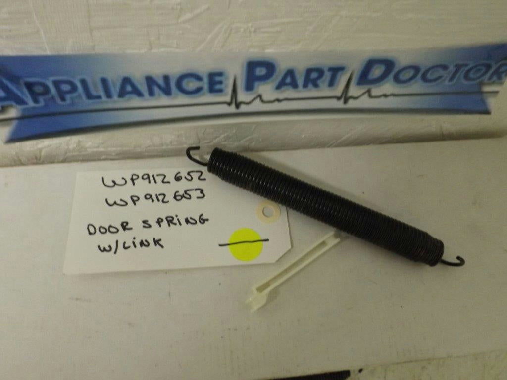 JENN AIR MAYTAG DISHWASHER WP912652 WP912653 DOOR SPRING W/LINK USED