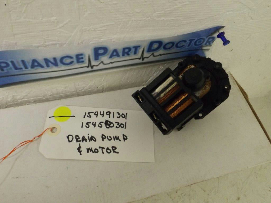 FRIGIDAIRE KENMORE DISHWASHER 154491301 154580301 DRAIN PUMP & MOTOR USED