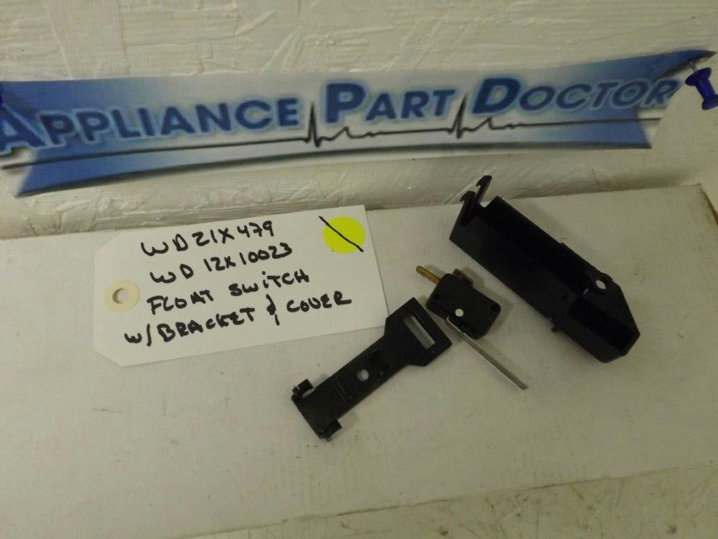 KENMORE  DISHWASHER WD21X479 WD12X10023 FLOAT SWITCH W/BRACKET & COVER USED