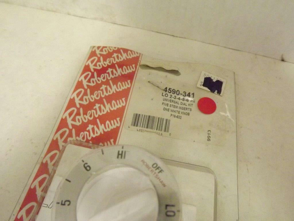 ROBERTSHAW NON-OEM STOVE 4590-341 INFINTE KNOB KIT W/ FIVE STEM INSERTS NEW