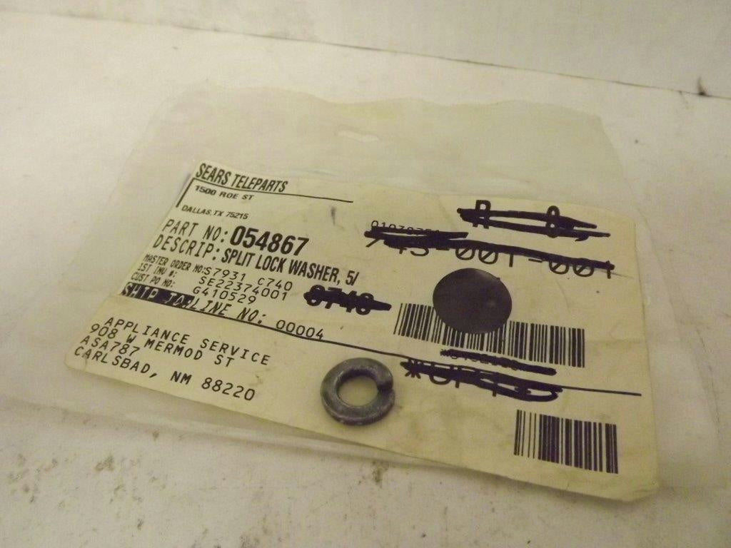 MAYTAG WHIRLPOOL WASHER 054867 SPLIT LOCK NEW